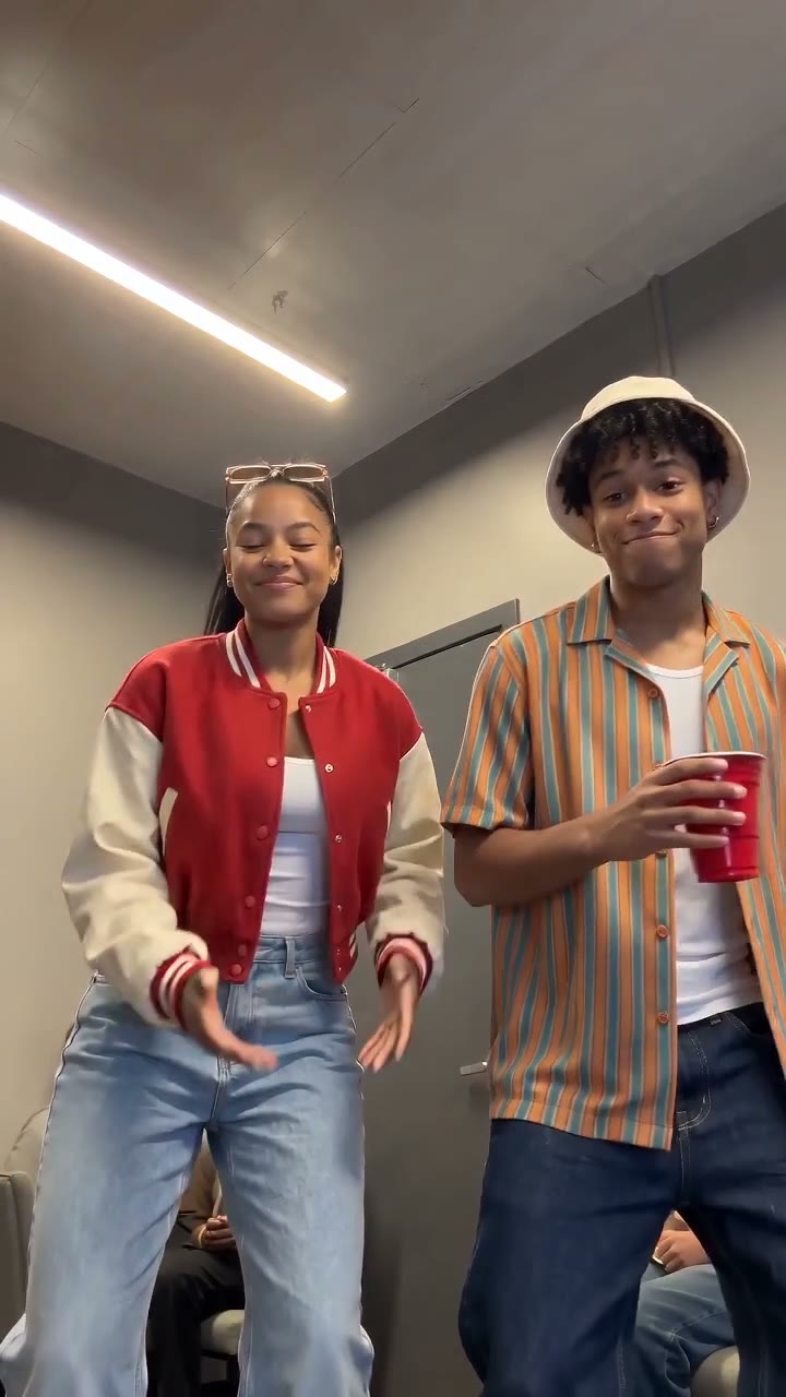 A Dime Dime Baby AI video: two friends doing the BbY WOW step